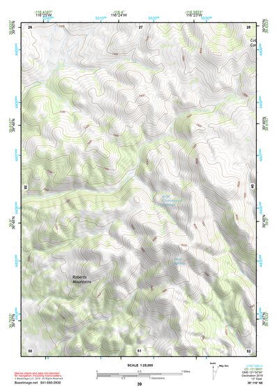 39116NE Page 39 Simpson Park Mountains Topo Preview 1