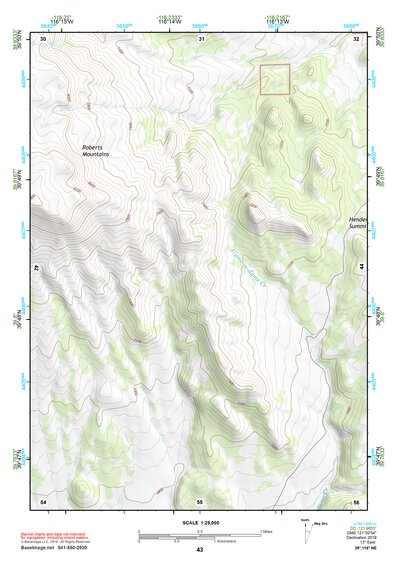39116NE Page 43 Simpson Park Mountains Topo Preview 1