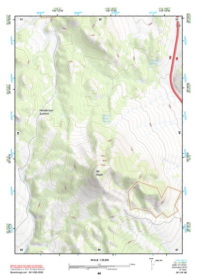39116NE Page 44 Simpson Park Mountains Topo Preview 1