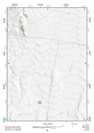 39116NE Page 65 Simpson Park Mountains Topo Preview 1