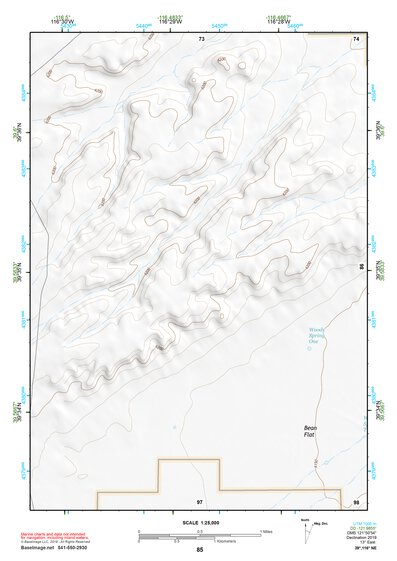 39116NE Page 85 Simpson Park Mountains Topo Preview 1