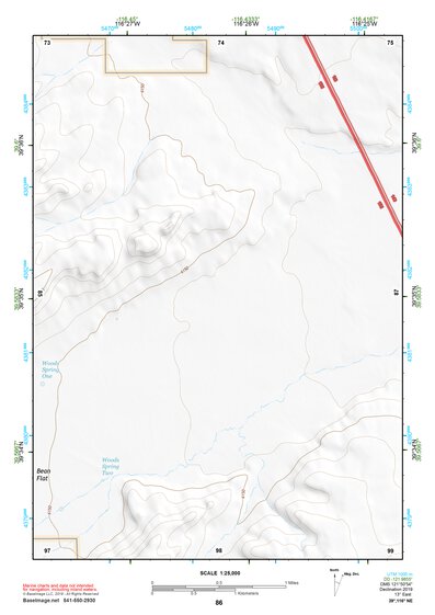 39116NE Page 86 Simpson Park Mountains Topo Preview 1