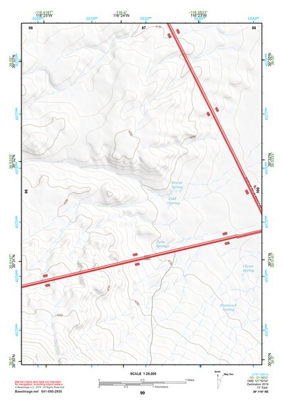 39116NE Page 99 Simpson Park Mountains Topo Preview 1