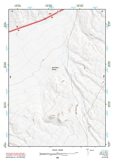 39116NE Page 103 Simpson Park Mountains Topo Preview 1