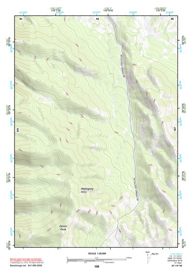 39116NE Page 106 Simpson Park Mountains Topo Preview 1