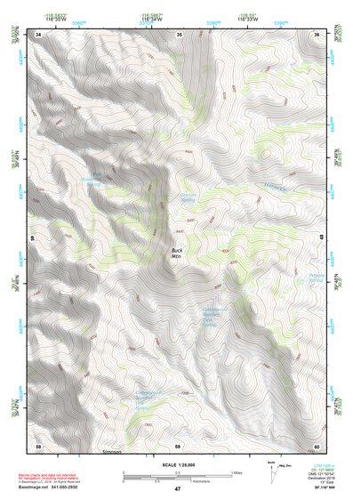 39116NW Page 47 Simpson Park Mountains Topo Preview 1