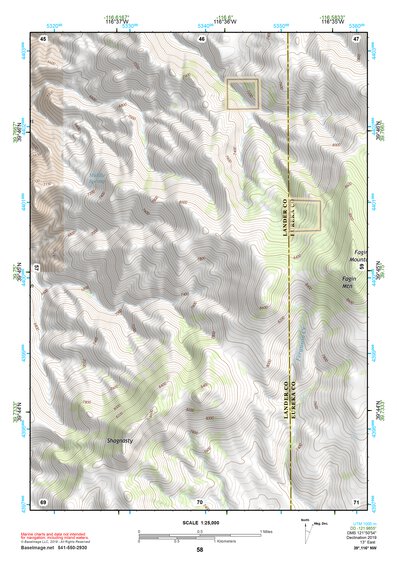 39116NW Page 58 Simpson Park Mountains Topo Preview 1