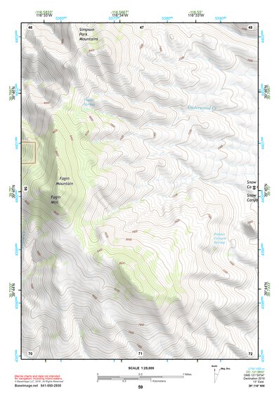 39116NW Page 59 Simpson Park Mountains Topo Preview 1
