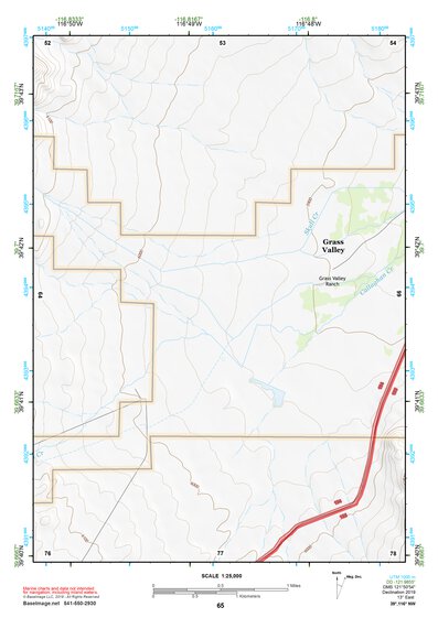39116NW Page 65 Simpson Park Mountains Topo Preview 1