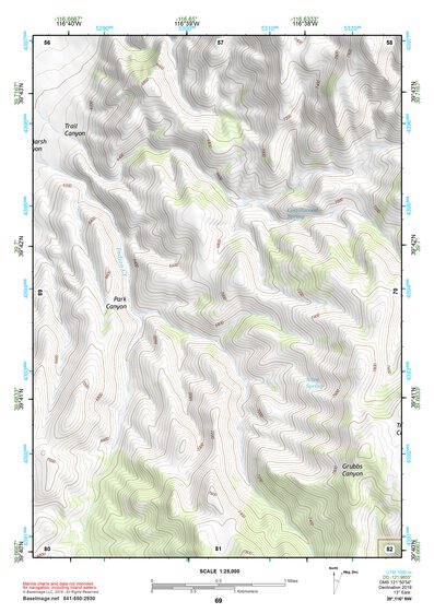 39116NW Page 69 Simpson Park Mountains Topo Preview 1