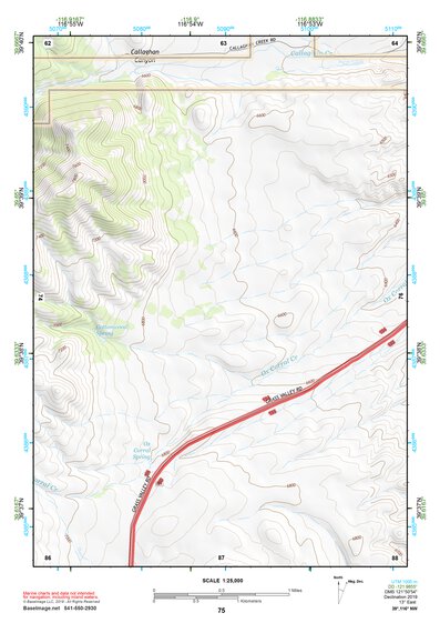 39116NW Page 75 Simpson Park Mountains Topo Preview 1