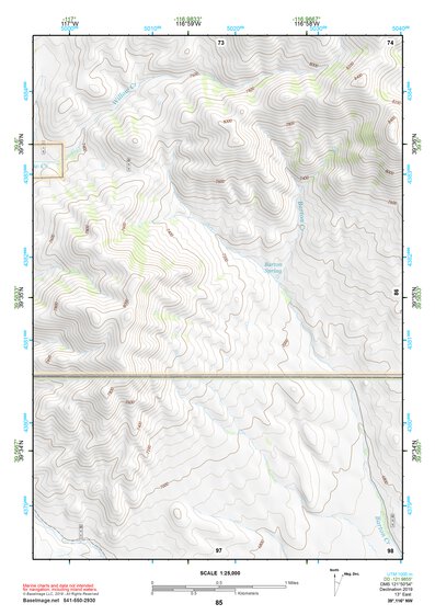 39116NW Page 85 Simpson Park Mountains Topo Preview 1