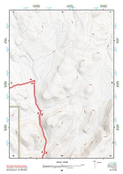 39116NW Page 88 Simpson Park Mountains Topo Preview 1
