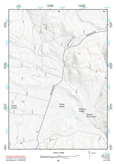 39116NW Page 97 Simpson Park Mountains Topo Preview 1
