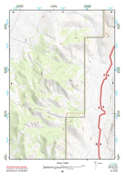 39116NW Page 99 Simpson Park Mountains Topo Preview 1