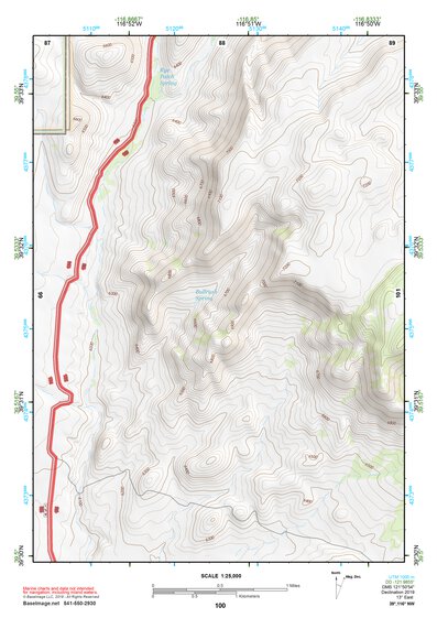 39116NW Page 100 Simpson Park Mountains Topo Preview 1