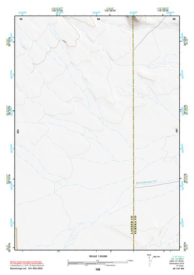 39116NW Page 106 Simpson Park Mountains Topo Preview 1