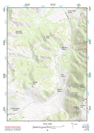 39116SE Page 12 Summit Mountain Topo Preview 1