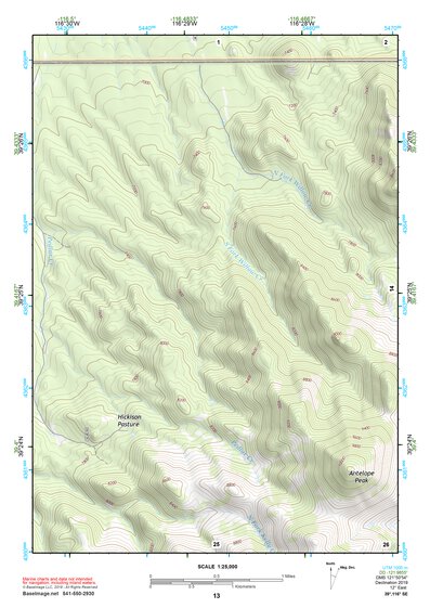 39116SE Page 13 Summit Mountain Topo Preview 1