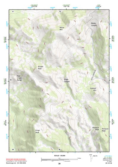 39116SE Page 24 Summit Mountain Topo Preview 1