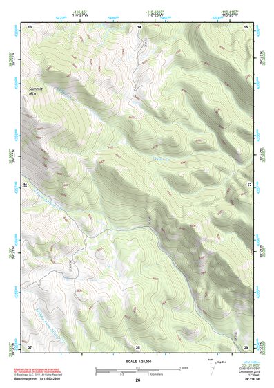 39116SE Page 26 Summit Mountain Topo Preview 1