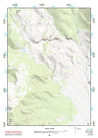 39116SE Page 35 Summit Mountain Topo Preview 1
