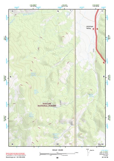 39116SE Page 88 Summit Mountain Topo Preview 1