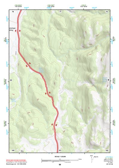 39116SE Page 89 Summit Mountain Topo Preview 1