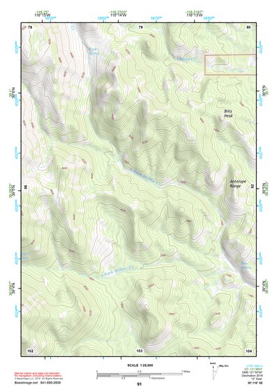 39116SE Page 91 Summit Mountain Topo Preview 1