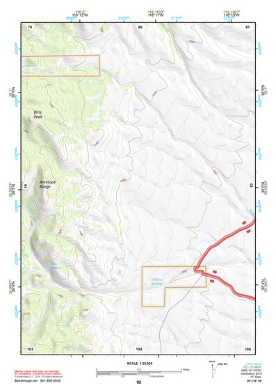 39116SE Page 92 Summit Mountain Topo Preview 1