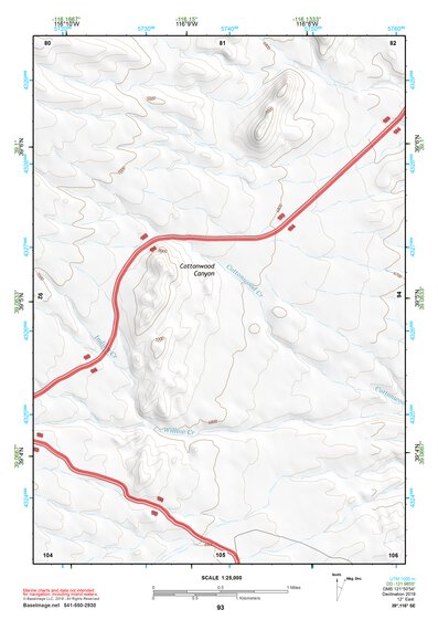 39116SE Page 93 Summit Mountain Topo Preview 1