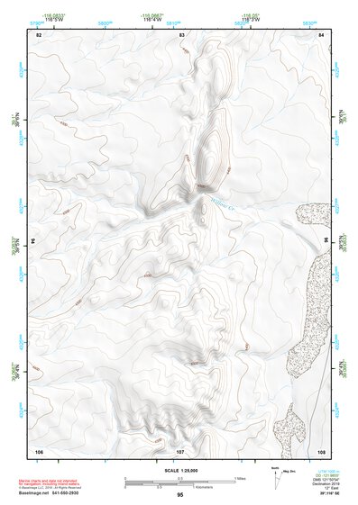 39116SE Page 95 Summit Mountain Topo Preview 1