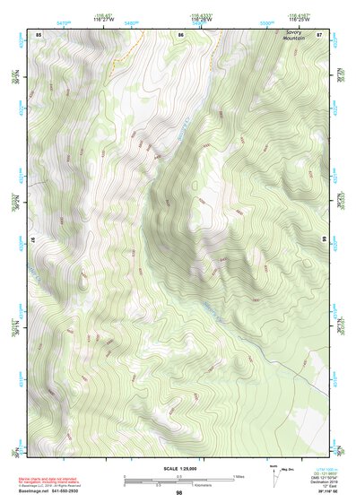 39116SE Page 98 Summit Mountain Topo Preview 1