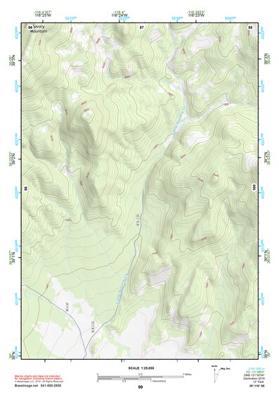 39116SE Page 99 Summit Mountain Topo Preview 1
