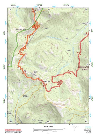 39120SE Page 91 Truckee Topo Preview 1