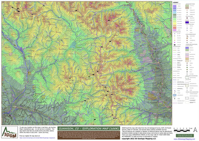 3D Geologic Mapping LLC 14ers of Colorado - High Country Recreation Maps Bundle bundle