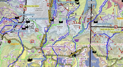 3D Geologic Mapping LLC 2D Geologic Map of Colorado with features added digital map