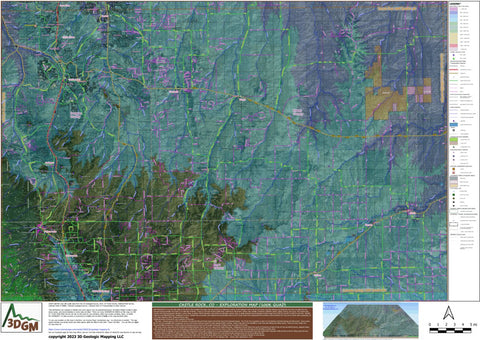 3D Geologic Mapping LLC Castle Rock Exploration Map for Sightseeing digital map