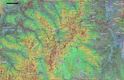 3D Geologic Mapping LLC Central-Northern Mountains - Vail, Leadville, Denver West, & Bailey (100K Quads) bundle