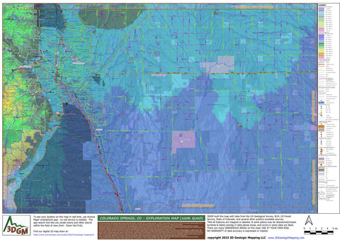 3D Geologic Mapping LLC Colorado Springs Exploration Map digital map