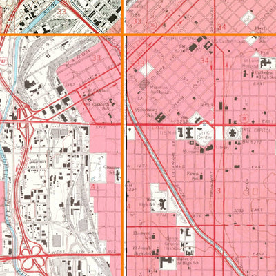 3D Geologic Mapping LLC Denver (1965) - 16 quadrangle-compilation, Authoritative, USGS, Seamless Map, 920 sq mi digital map