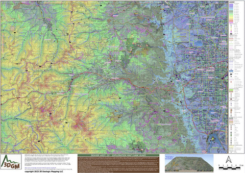 3D Geologic Mapping LLC Denver West Exploration Map for Sightseeing digital map