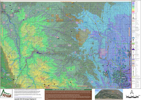 3D Geologic Mapping LLC Fort Collins, CO Exploration Map for Sightseeing digital map