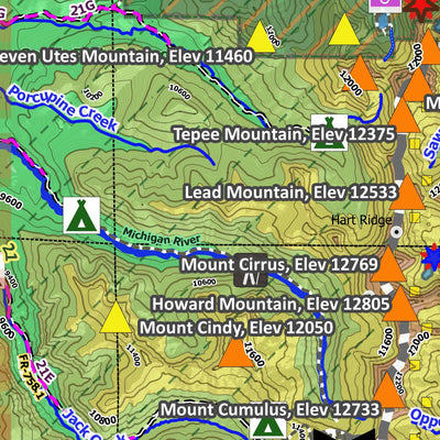 3D Geologic Mapping LLC North-Central Mountains of Colorado for Recreation-Estes Park, Steamboat Springs, Walden, Ft Collins digital map