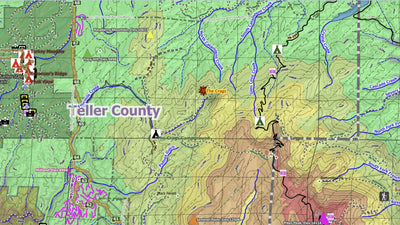 3D Geologic Mapping LLC Pikes Peak, CO Exploration Map for Sightseeing digital map