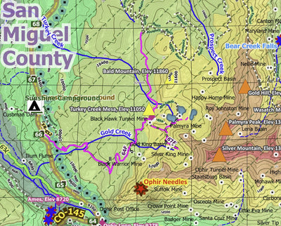 3D Geologic Mapping LLC Silverton, CO - Exploration Map for Sightseeing digital map