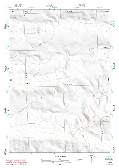 40102NW Page 99 Julesburg Topo Preview 1