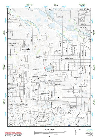 40105NE Page 94 Fort Collins Topo Preview 1