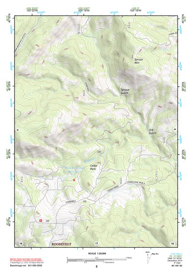 40105SE Page 5 Estes Park Topo Preview 1