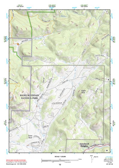 40105SE Page 13 Estes Park Topo Preview 1